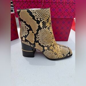 Snakeskin Ankle Boots
